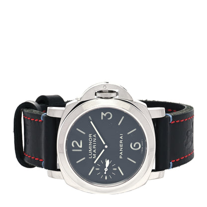 Panerai Stainless Steel Calfskin 44mm Luminor Marina Manual Winding Watch Black PAM00111 2 of 6