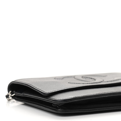 Chanel Caviar Timeless CC Wallet On Chain WOC Black 9 of 10