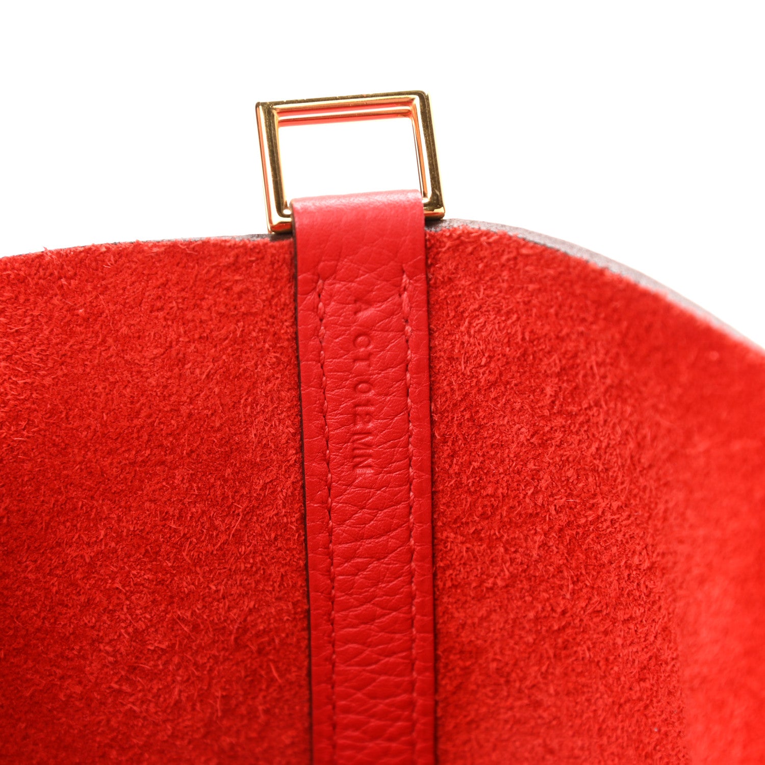 Hermes Taurillon Clemence Picotin Lock 22 MM Rouge Tomate 7 of 11