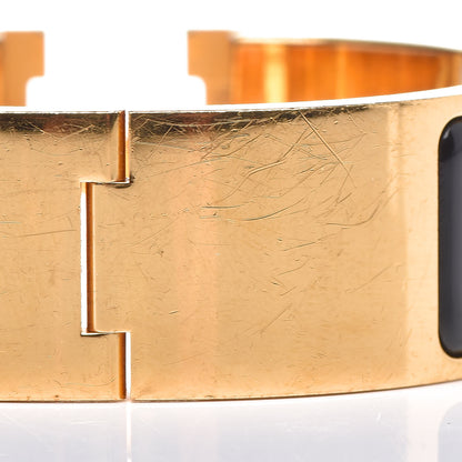 Hermes Enamel Wide Clic Clac H Bracelet PM Black 5 of 8