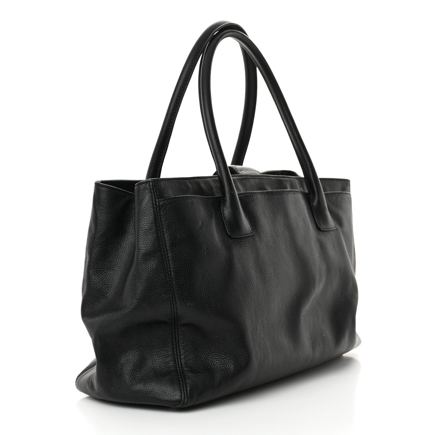 Chanel Calfskin Cerf Executive Shopper Tote Black 4 of 17