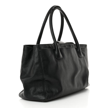 Chanel Calfskin Cerf Executive Shopper Tote Black 4 of 17