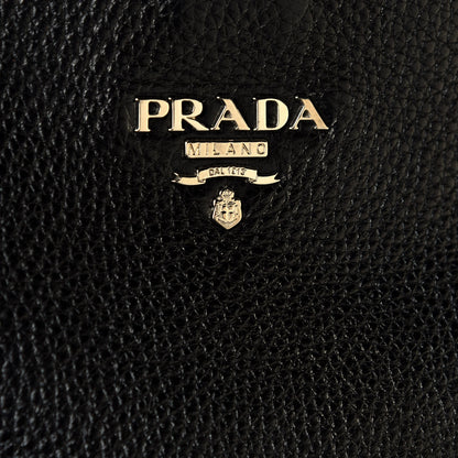 Prada Vitello Daino Hobo Black 9 of 11