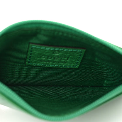 Gucci GG Supreme Monogram Calfskin GG Coin Case Card Holder Green 5 of 6
