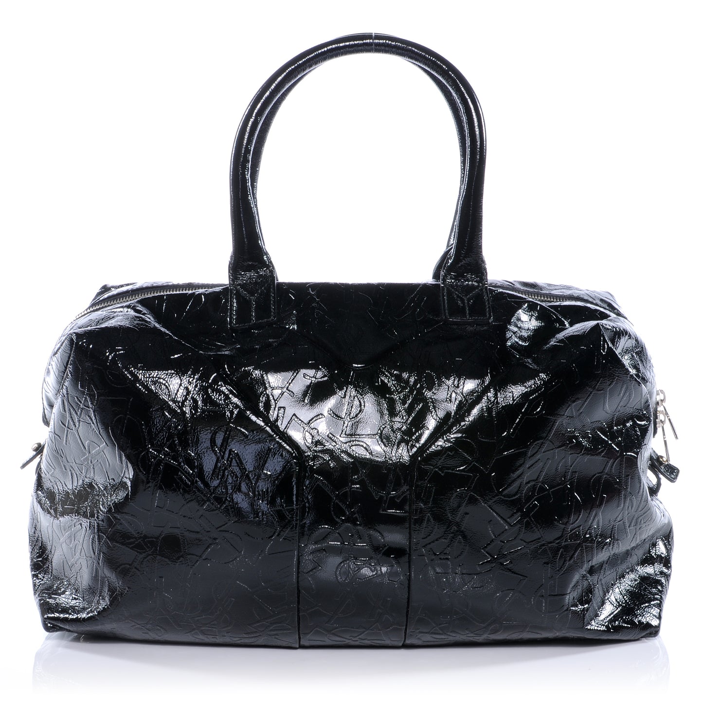 Embossed Patent Medium Easy Sac Black