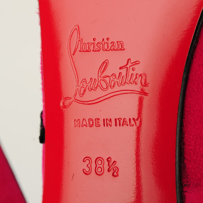 Christian Louboutin Suede Very Brode 120 Pumps 38.5 Fuxia 6 of 6