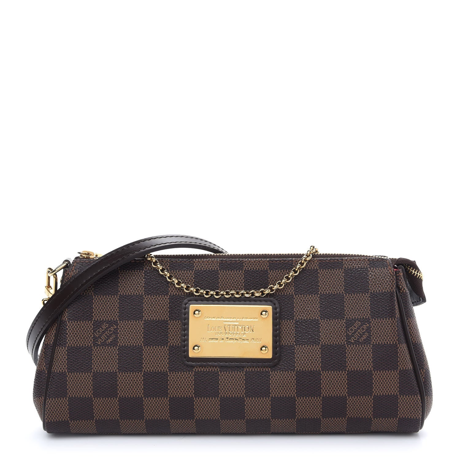 Louis Vuitton Damier Ebene Eva Clutch 1 of 9
