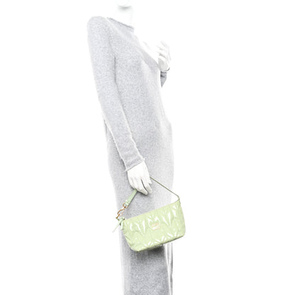 Miu Miu Patent Quilted Mini Spirit Ciré Bag Aqua 2 of 12