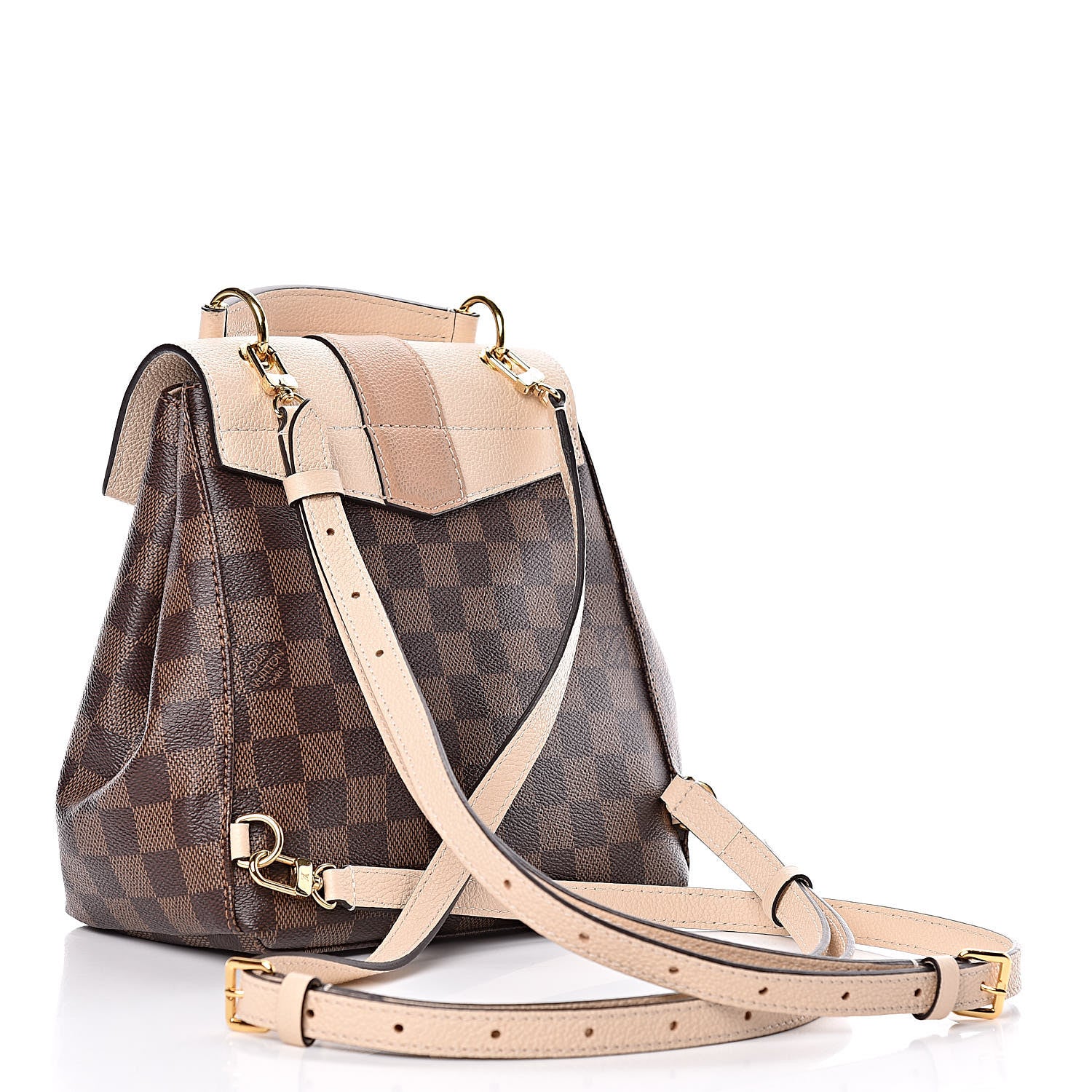 Louis Vuitton Damier Ebene Clapton Backpack Creme 3 of 10