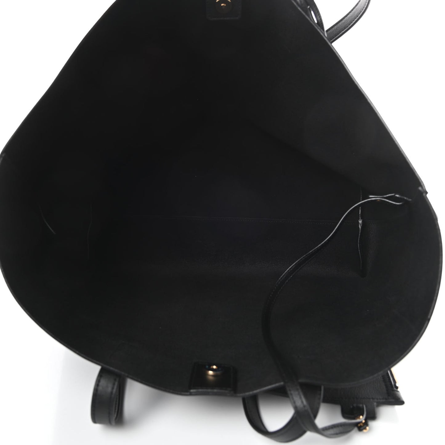 Calfskin Large Shopping Tote Black
