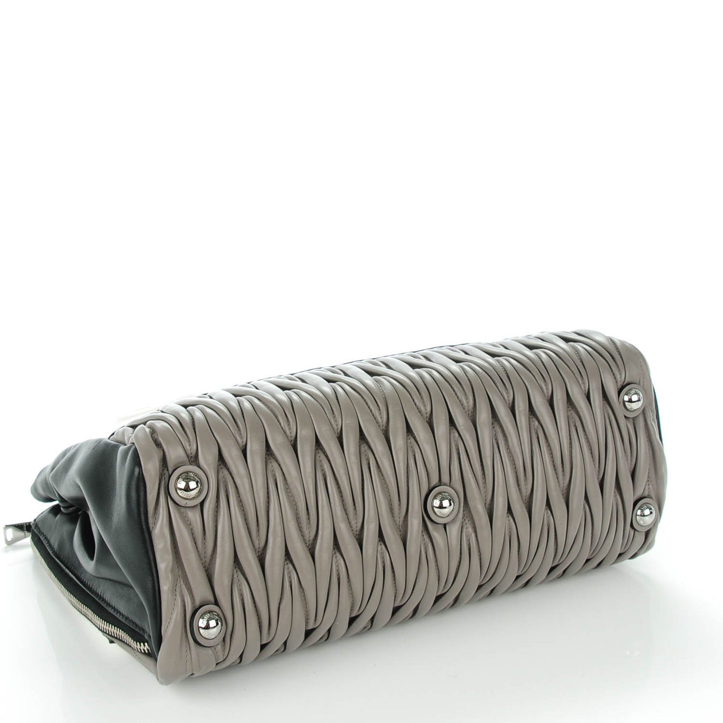Nappa Matelasse Convertible Satchel Argilla Talco