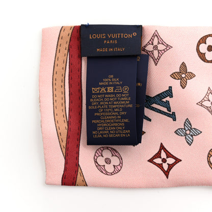 Louis Vuitton Silk Monogram Up And Away Bandeau Light Pink 3 of 4