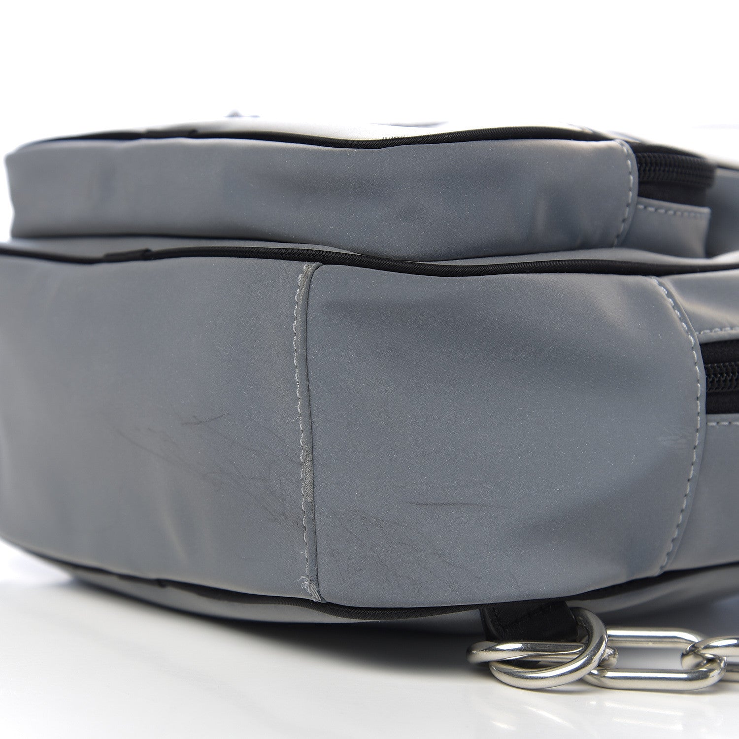 Alexander Wang Nylon Medium Attica Soft Backpack Reflective Silver 8 of 9