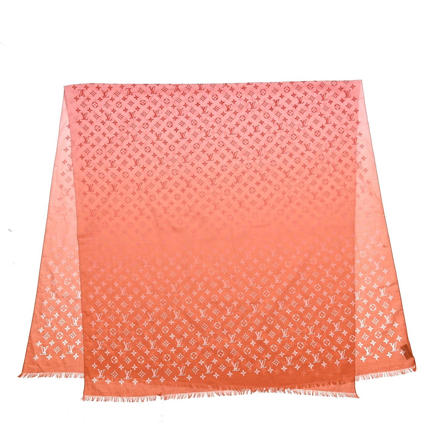 Cotton Monogram Sunrise Shawl Sunset