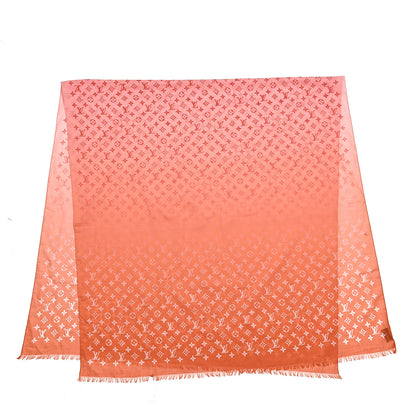 Louis Vuitton Cotton Monogram Sunrise Shawl Sunset 3 of 4