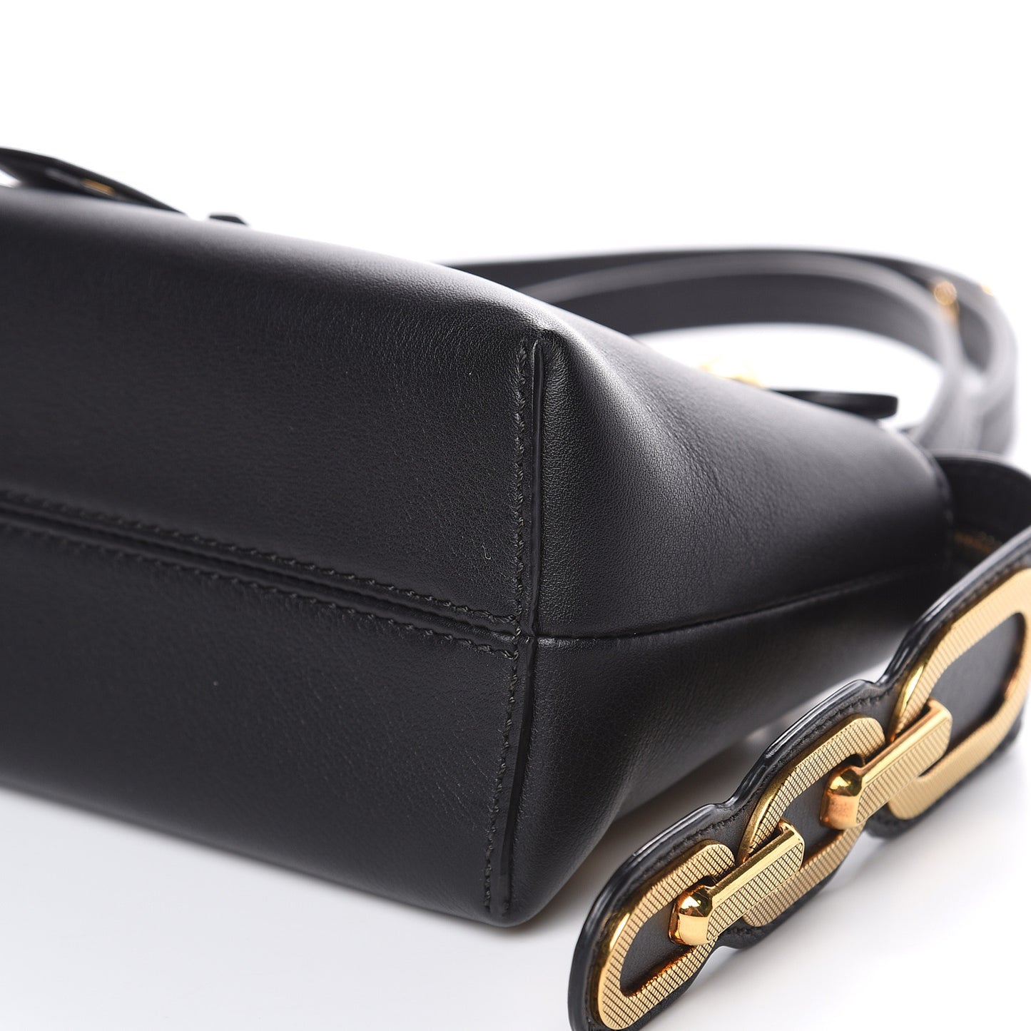 Vitello Dolce Chain Tail Gold Edition Mini By The Way Boston Bag Black Vintage Gold