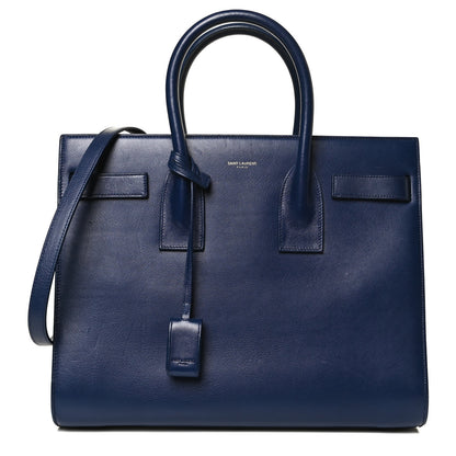 Saint Laurent Calfskin Small Sac De Jour New Marine 1 of 15
