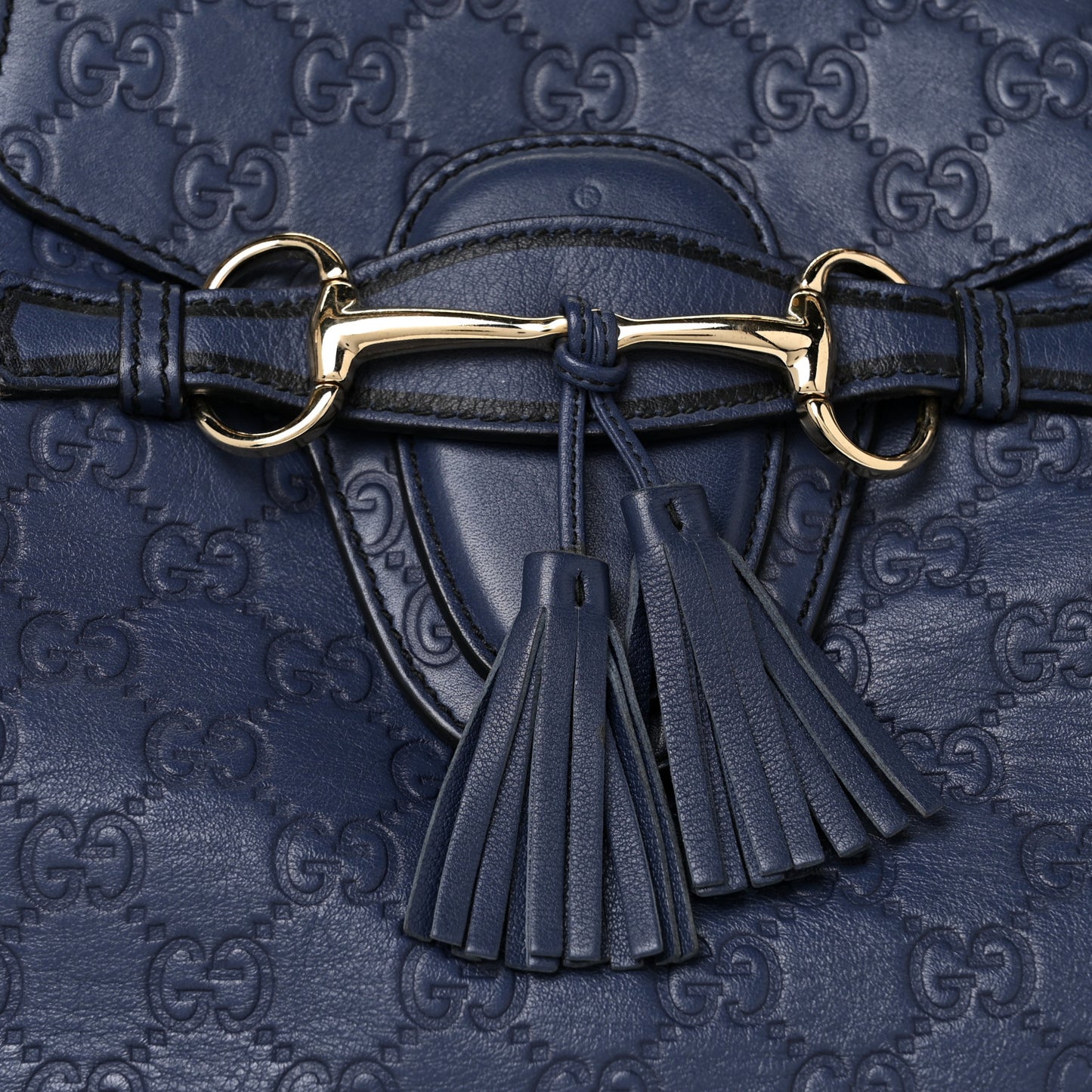 Guccissima Medium Emily Shoulder Bag Blue