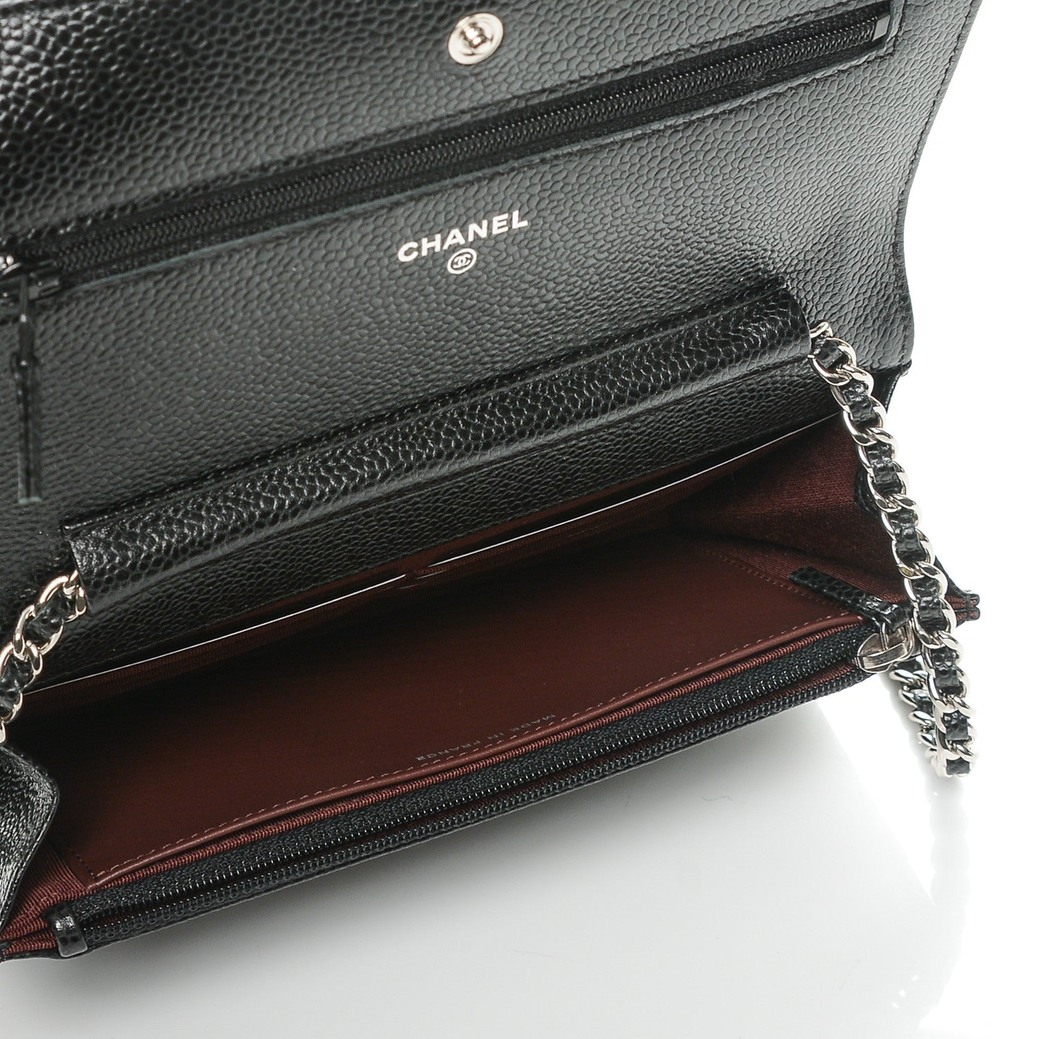 Chanel Caviar Quilted Wallet On Chain WOC Black 5 of 8