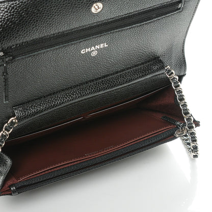 Chanel Caviar Quilted Wallet On Chain WOC Black 5 of 8