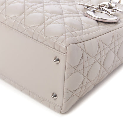 Christian Dior Lambskin Cannage Medium Lady Dior Grey 4 of 8