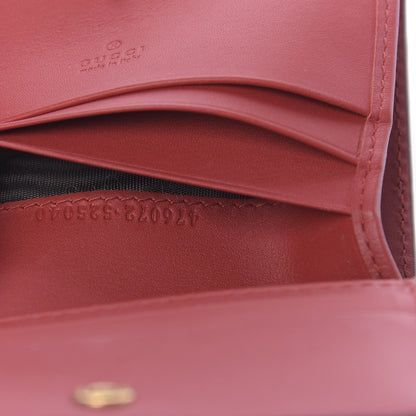 Gucci Calfskin Queen Margaret Card Case Wallet Blue Agata Hibiscus Red Mystic White 7 of 8