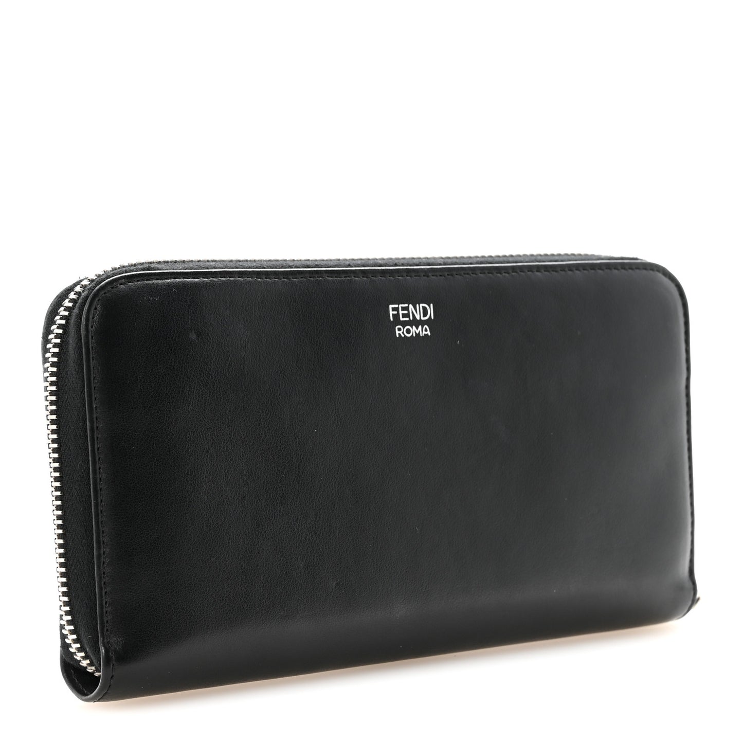 Vitello Century Hypnoteyes Zip Around Wallet Black