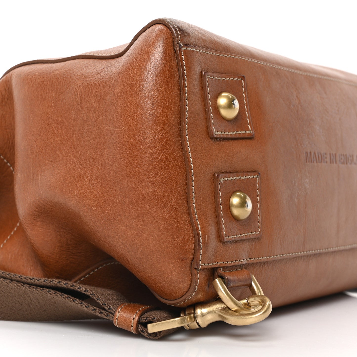 Natural Leather Cara Delevingne Convertible Backpack Brown
