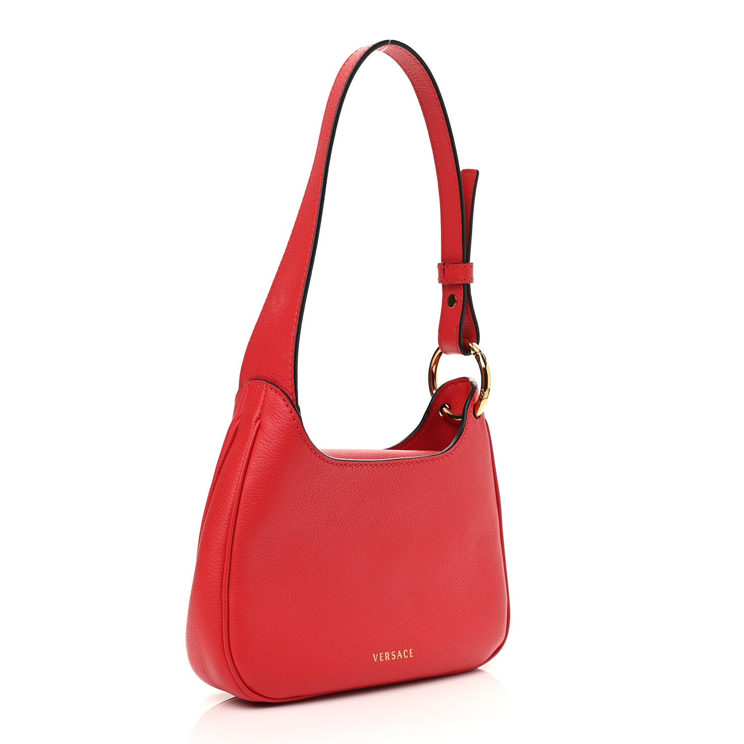 Versace Calfskin La Medusa Small Hobo Crossbody Red 3 of 10
