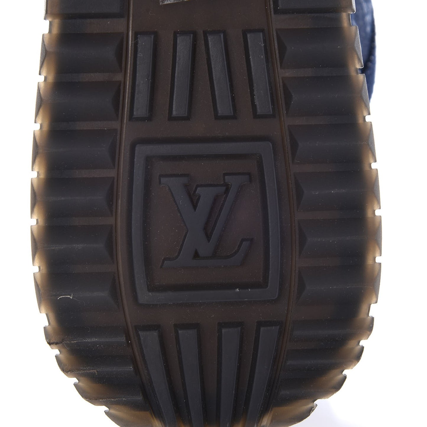 Denim Monogram Run Away Sneakers 40 Blue