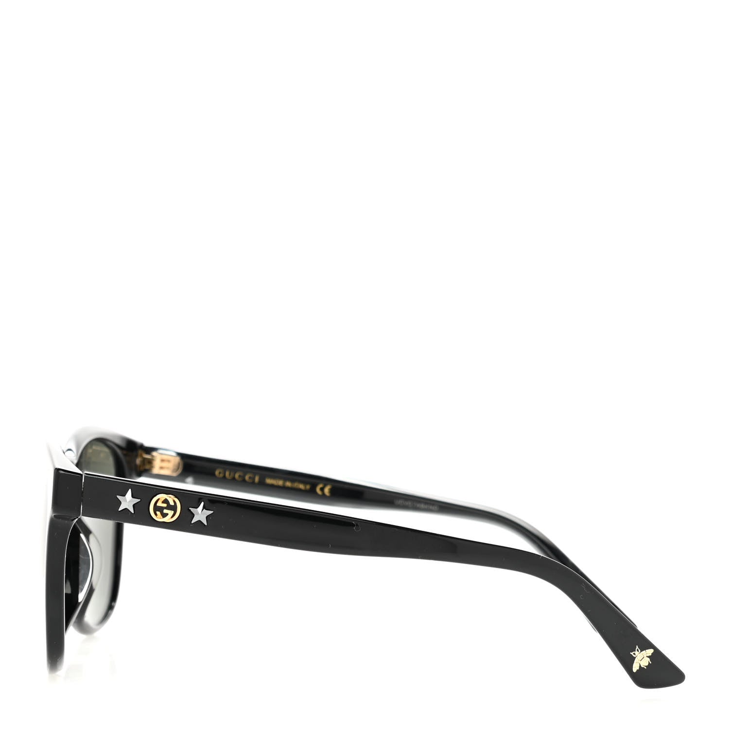 Gucci Round Frame Star Sunglasses GG0232SK Black 5 of 8
