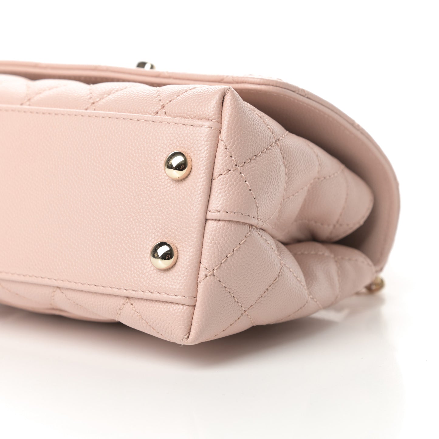 Caviar Quilted Extra Mini Coco Handle Flap Light Pink