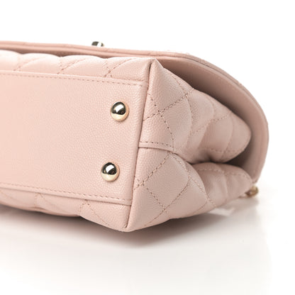 Chanel Caviar Quilted Extra Mini Coco Handle Flap Light Pink 10 of 11