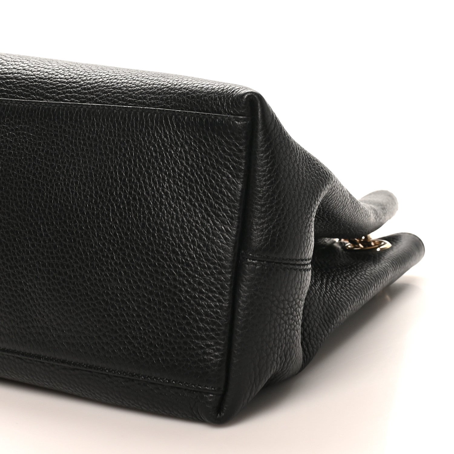 Gucci Pebbled Calfskin Medium Soho Chain Shoulder Bag Black 10 of 10