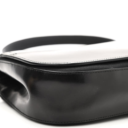 Prada Calfskin Nylon Shoulder Bag Black 9 of 10