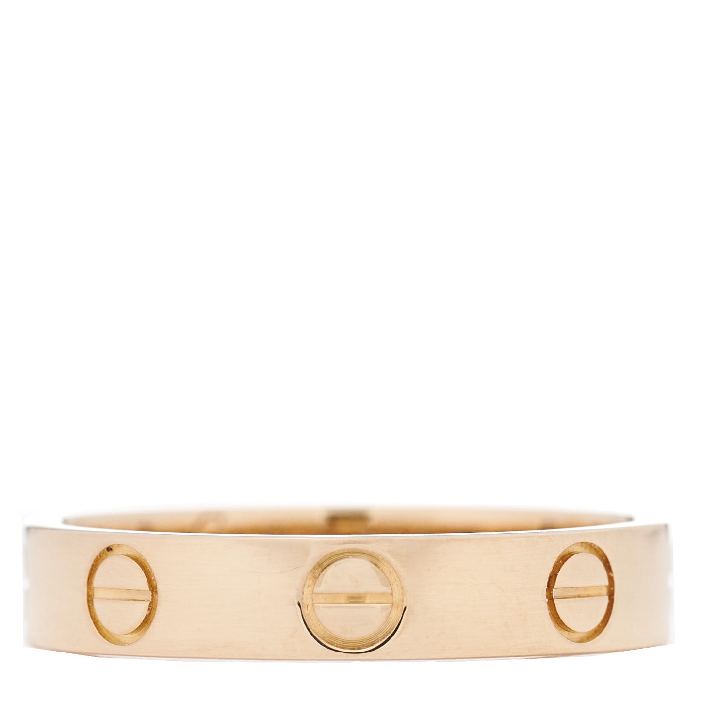 18K Pink Gold 3.5mm LOVE Wedding Band Ring 52 6