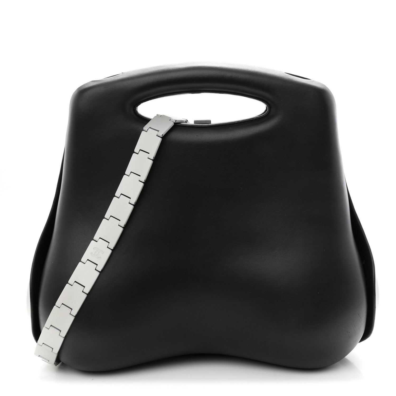 Chanel Lambskin Millennium 2005 Hard Case Bag Black 1912788