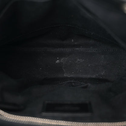 Saint Laurent Calfskin Y Quilted Monogram Small Loulou Backpack Black 5 of 13