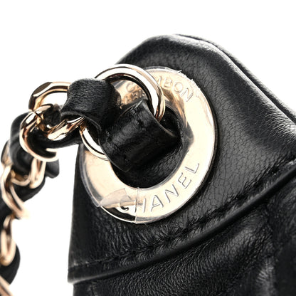 Chanel Lambskin Quilted Waist Bag Fanny Pack Black 12 of 13