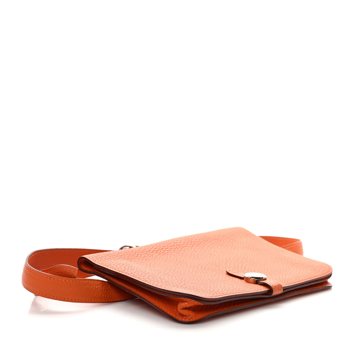 Togo Dogon Wallet Waist Pouch Orange