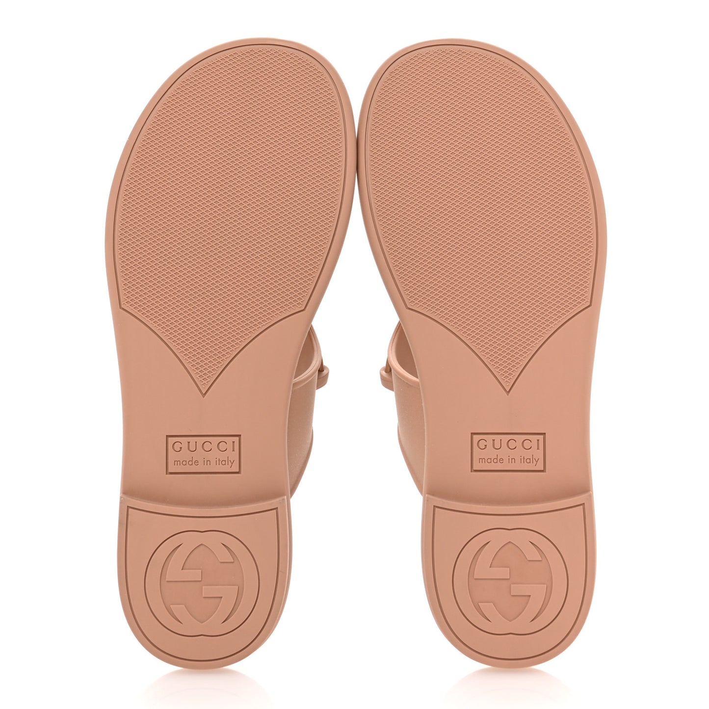 Rubber Womens Horsebit Thong Sandals 37 Vintage Camel