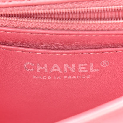 Chanel Lambskin Quilted Mini Rectangular Flap Pink 6 of 12