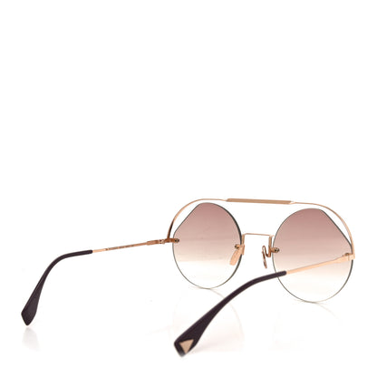 Fendi Round Sunglasses FF0325/S Gold 4 of 7