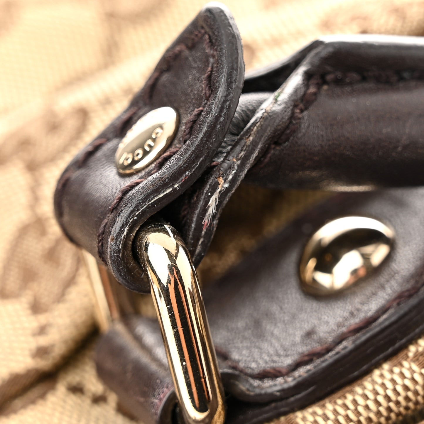 Monogram Medium Sukey Boston Bag Brown