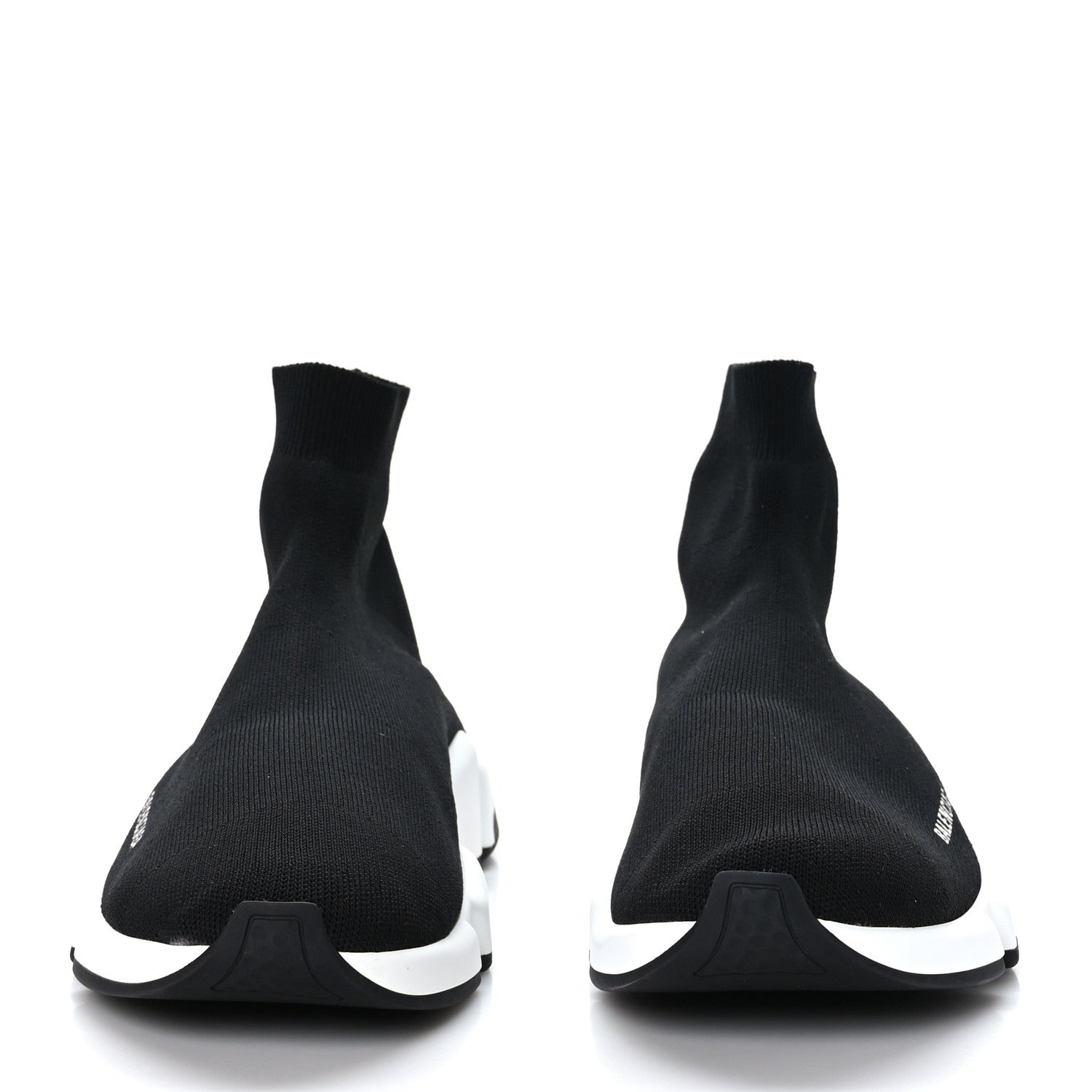 Balenciaga Neoprene Knit Mens Speed Sneakers 12 Black White 2 of 7