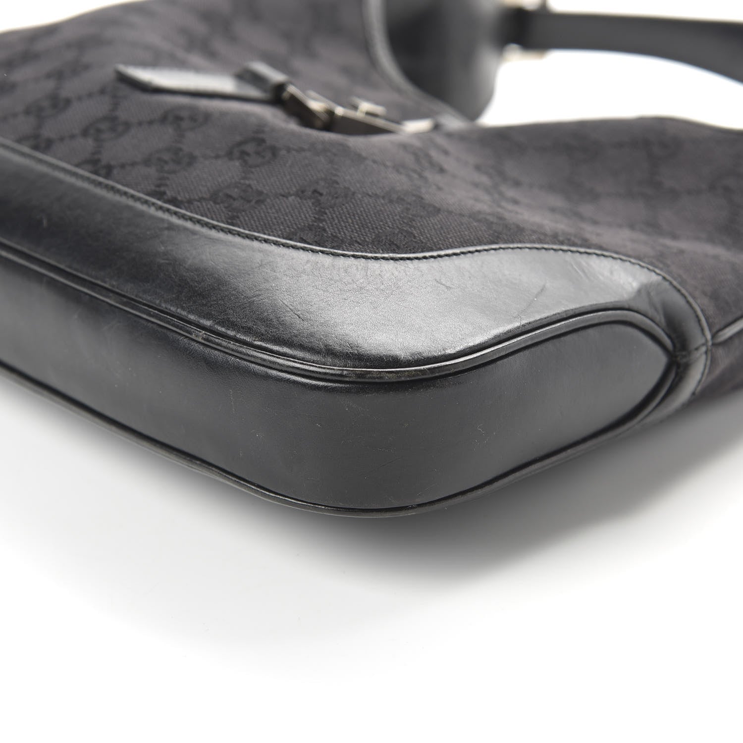 Gucci Monogram Small Jackie O Hobo Black 7 of 10