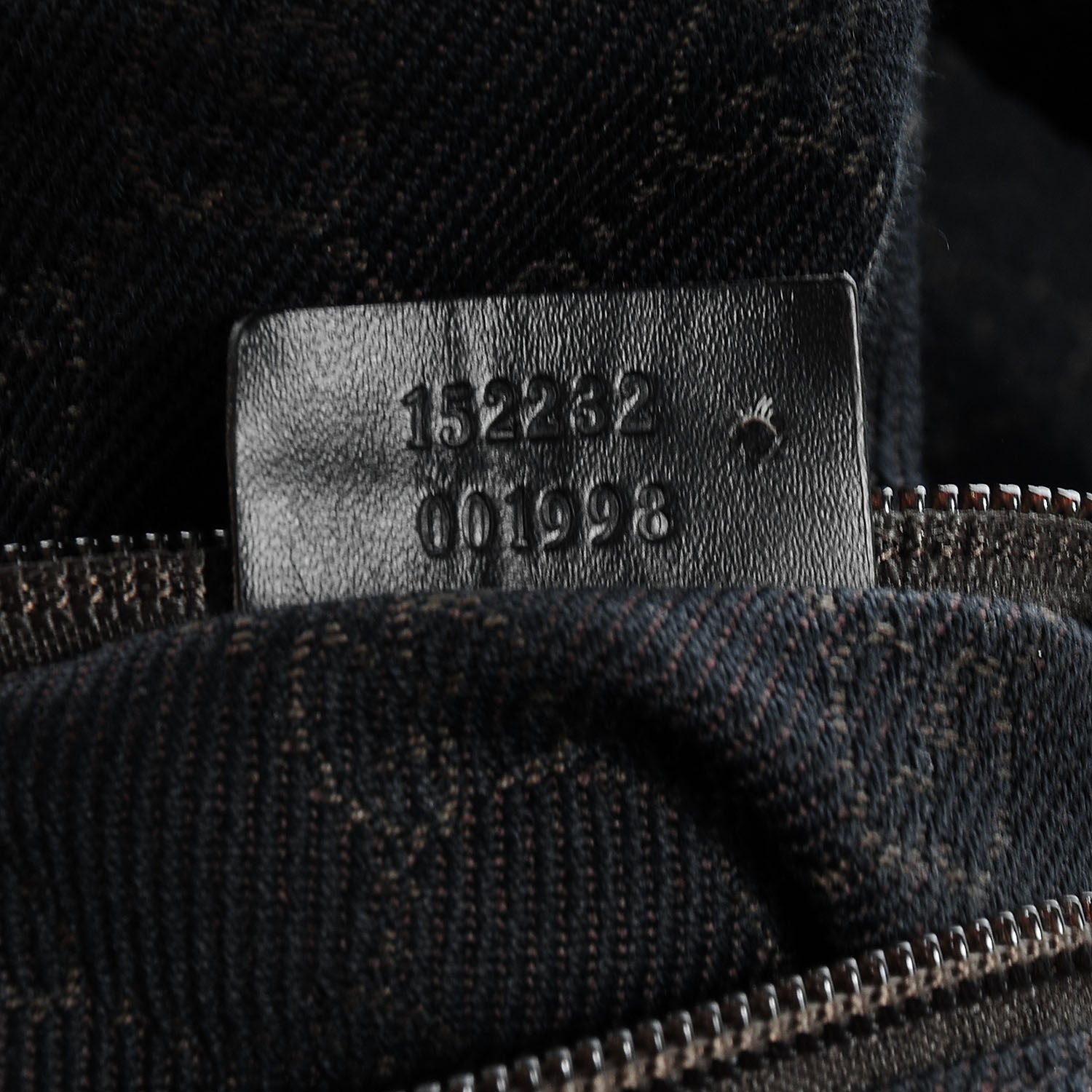 Gucci Denim Monogram Large Collapsible Travel Tote Dark Brown 7 of 7