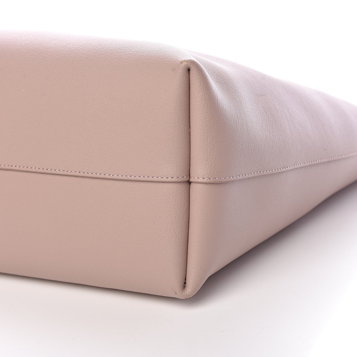 Calfskin Large Shopping Tote Pale Blush