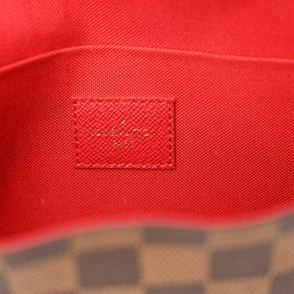 Louis Vuitton Damier Ebene Pochette Felicie Chain Wallet 6 of 13