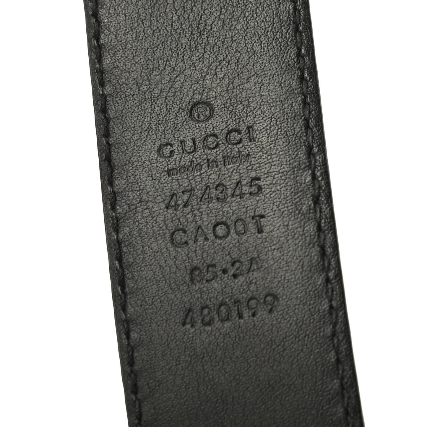 Calfskin Mens Interlocking G Belt 85 34 Black